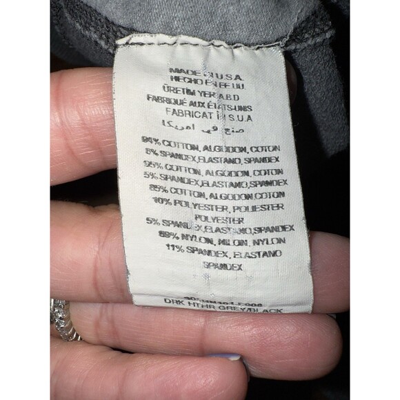 Bebe Sport Y2K Wide Leg Gray Lounge Pants Lace Trim Drawstring Small USA Made - Picture 10 of 11